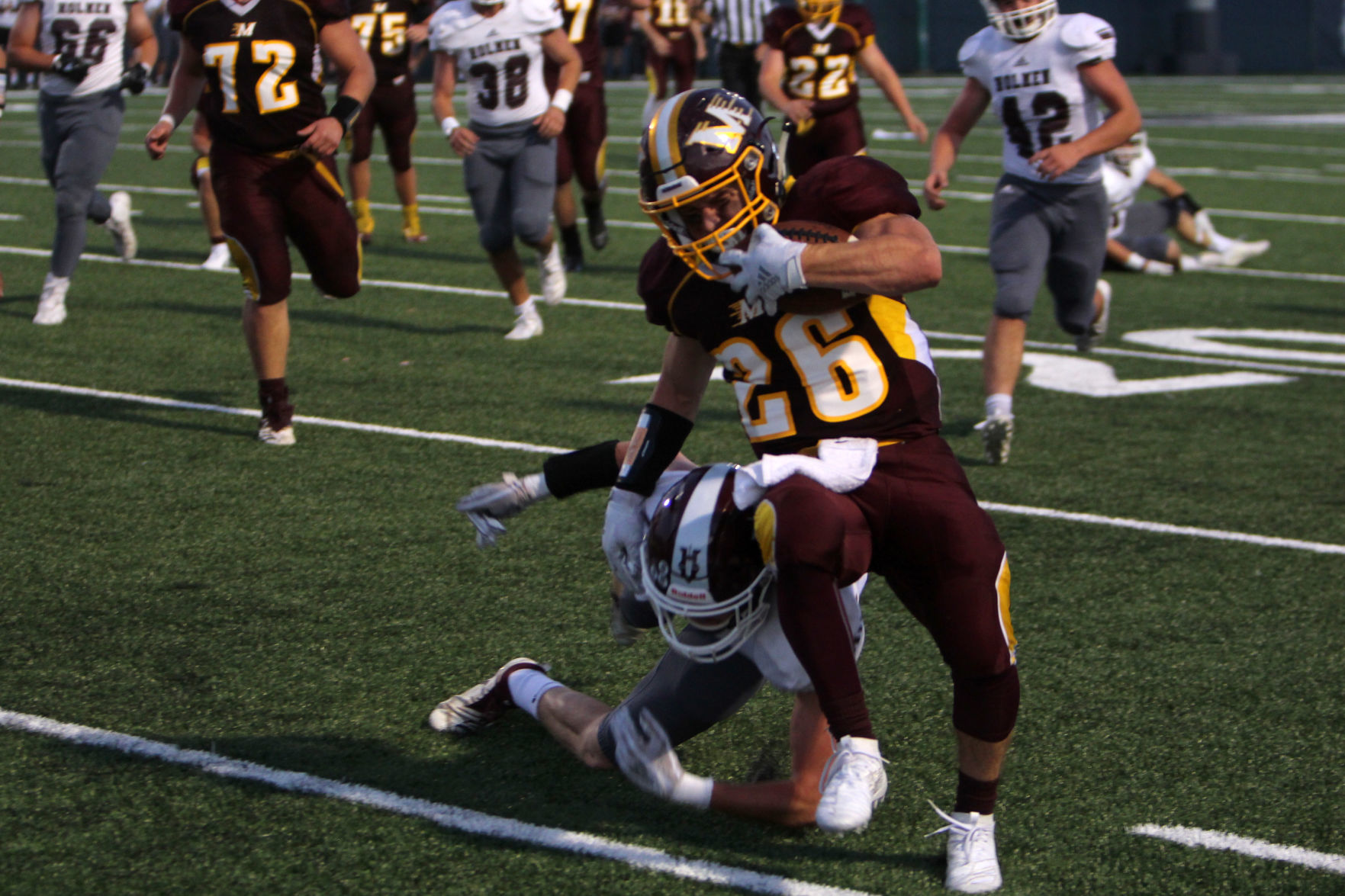 Holmen at Menomonie football 8-29-19